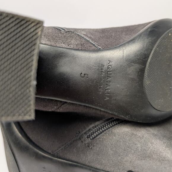 Aquatalia Gray Suede Knee-High Boots – Size 5M - Picture 5 of 7